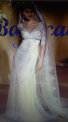 Hochzeit kleid mit - mit, schleppe