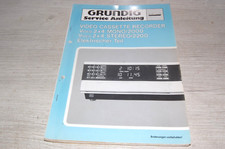 GRUNDIG KOMPLETTE SERVICEANLEITUNG ELEKTRISCHER TEIL VIDEO 2000 RECORDER 1983
