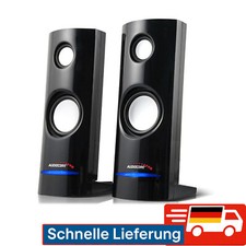 Stereo-Lautsprecher Speaker PC Computer Tablet Laptop USB Mini kleine Boxen Box