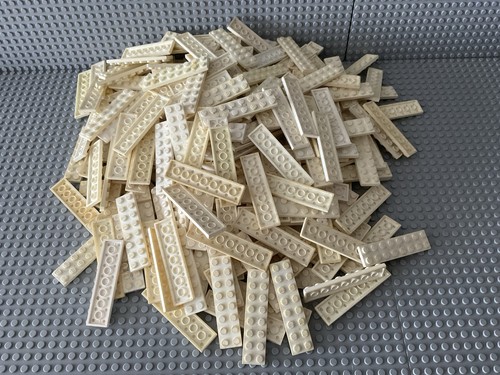Lego 10x 3832 2x8 - , weiß