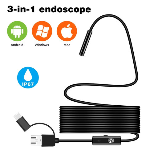 In1 wasserdichte endoskop - 3, hd