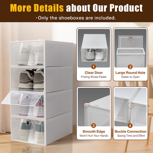 24x transparent schuhbox - transparent,