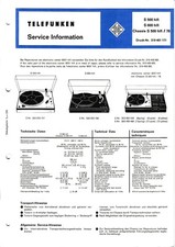 Service Manual-Anleitung für Telefunken S 500,S 600 