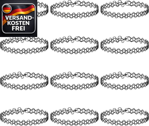 Elastische halsketten set - halsketten, 12