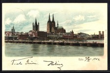 Lithographie Köln, Dom, Groß