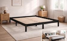 Bettgestell 200x200 Schwarz