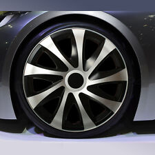 Radkappen Radzierblenden NRM Draco CS 15 Zoll Silber Schwarz 4 Stück Satz