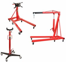 Motorständer Motorhalter 900 KG + 2 t Motorkran mit Haken + Getriebeheber 500 KG