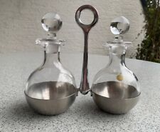 WMF Essig & Öl Set Menage Glas mit Tragegestell - Vintage - wie Neu