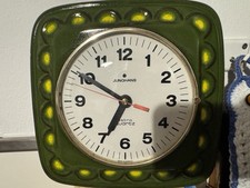 Junghans Astra Quarz Wanduhr Küchenuhr Keramik, Vintage Retro 70s 80s