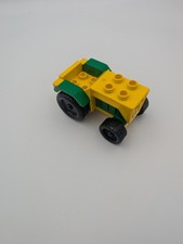 1 x Lego Duplo Bauernhof Traktor gelb grün ohne Radmuttern Auto Tier Hof 4818c02