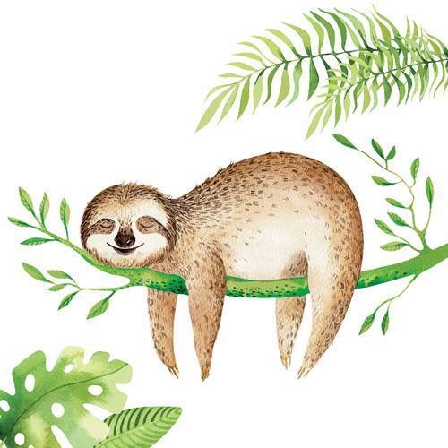 Servietten cute sloth - 20,