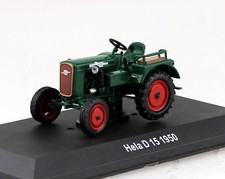 Hela D15 grün 1950 Traktor 1:43 Vitrine Hachette/UH Modell