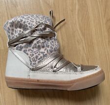 Ikkii Boots Stiefel Leo Gold Echt Leder Gr. 38 Moonboots