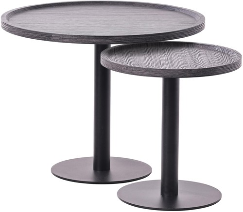 Beistelltisch set aspen grau - beistelltisch-set,