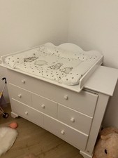 Wickelkommode Baby Pinolino. 0-6 Jahre Naturholz Weiss