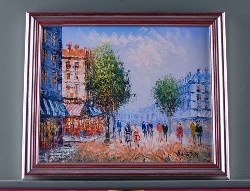 Vintage acrylgemälde malerei - vintage,
