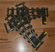 Lego 9V Eisenbahn Weichen 1x Rechts und 1x Links Schienen