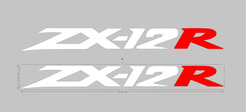 12r motorrad aufkleber - zx-12r,