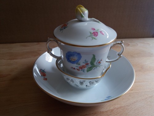 Meissner porzellan zittertasse - meissner,