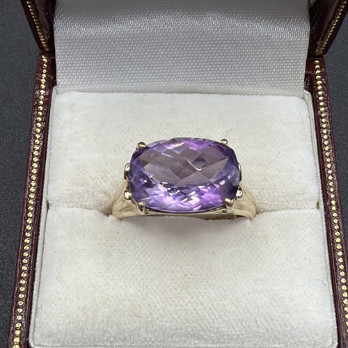Ring gold und amethyst - 9, kt