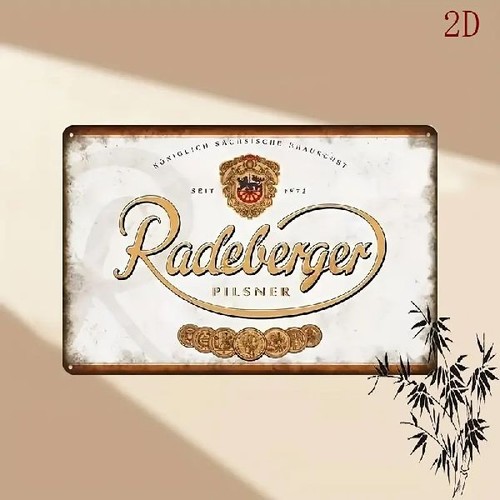 Blechschild radeberger pilsner - blechschild,