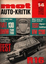Zeitschrift MOT Auto Journal #14 1969 12.7.69 Renault 16 Fiat 130 VW 1200 Käfer