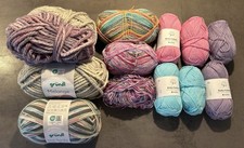Buntes Wollpaket 742 g – Hobby & Gründl – Stricken/Häkeln