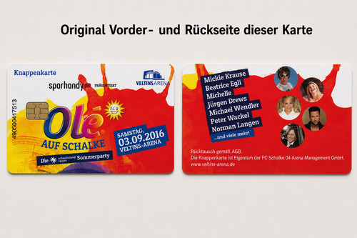 Knappenkarte schalke olé auf - schalke,