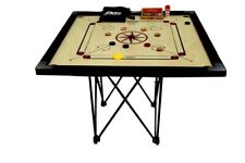 Carrom Brett 32""x32"" Münzen & Striker Set mit Ständer tolle Qualität Familienspiel