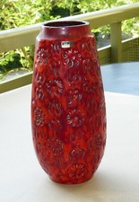 Scheurich Vase Blumenvase Fat Lava 265-30 W. Germany 30 cm - TOP vintage 60er