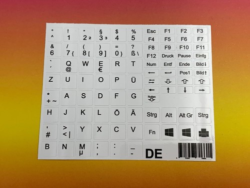 Tastaturaufkleber notebook - tastaturaufkleber,