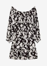Carmenkleid Gr. 44 Schwarz