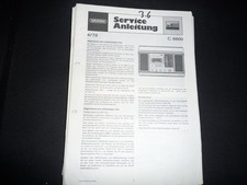 Original  Schaltplan Service Manual Grundig C 8800