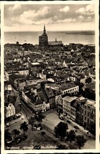 Ak Stralsund in Vorpommern, Altstadt mit Nikolaikirche - 3599355