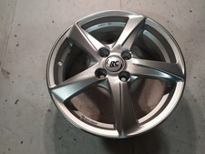 1x Alufelge 16 Zoll 6.0" 4x100 50ET Glanz Schwarz RC30-606-1 Opel I Rim Wheel