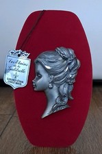 Frauen Zinn Porträt Relief