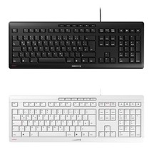 CHERRY STREAM Keyboard PC Tastatur USB abriebfest ergonomisch LED Tasten Büro