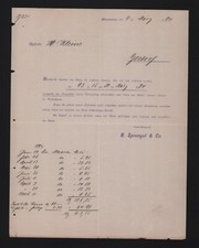 HANNOVER, Brief 1894, B. Sprengel & Co. Schokolade Pralinen