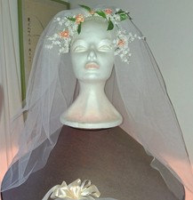 Hochzeit Schleier Brautschleier Brautkranz Blumenkrone Brautschleier Haarschmuck