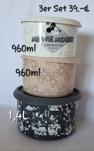 3teiliges disney tupperware - 3teiliges,