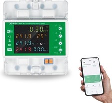 Stromzähler 3 Phasen Smart Meter Drehstromzähler Hutschiene Tuya WiFi 3 Phase...