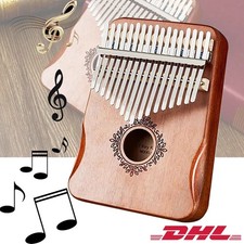 Kalimba Daumenklavier 17 Tasten Mahagoni Holz Thumb Piano für Kinder Erwachsene