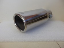 Auspuffblende Endrohr Blende Auspuff EDELSTAHL 75-95mm Oval e-geprüft  i43