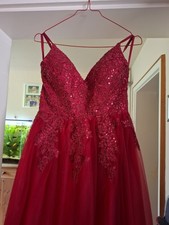 Abendkleid Ballkleid  Rot XS