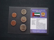 TOP Vereinigte Arabische Emirate Kursmünzensatz im Blister! Münzen! OVP! KMS! RA