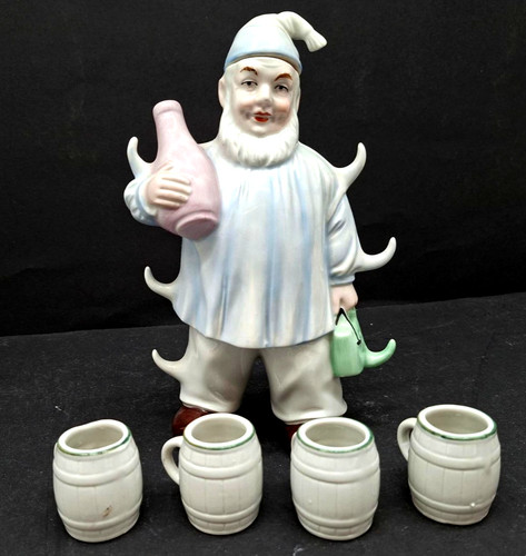 Vintage porzellan schnaps set - vintage, schnaps-set