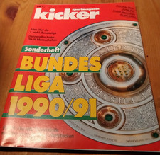 Kicker Sonderheft Bundesliga 1990/1991 / mit Stecktabelle
