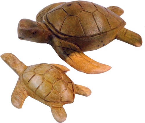 Geschnitzte deko schildkröte - deko,
