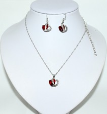 Dame Ketten Set, Silber Metall